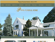 Tablet Screenshot of pippinfuneralhome.com